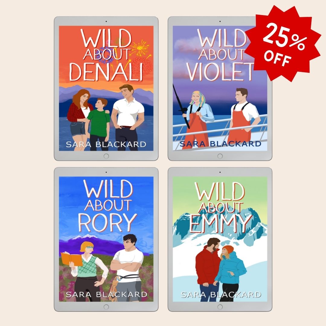 Book cover for Wild Hearts of Alaska Rom-com eBook Bundle by Sara Blackard, clean romantic comedy ebook