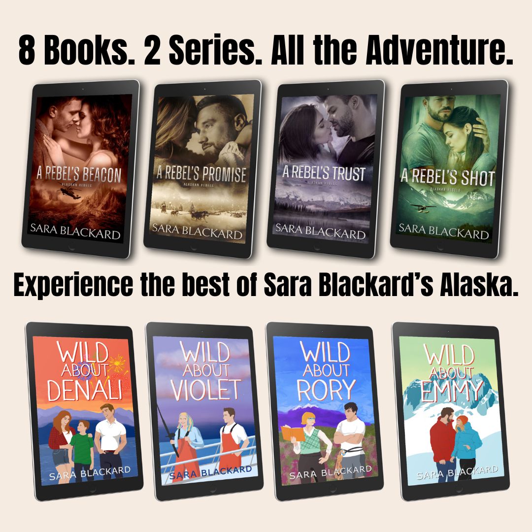 Book cover for The Ultimate Alaskan Adventure Ebook Bundle by Sara Blackard, clean romantic suspense ebook in Alaskan Rebels