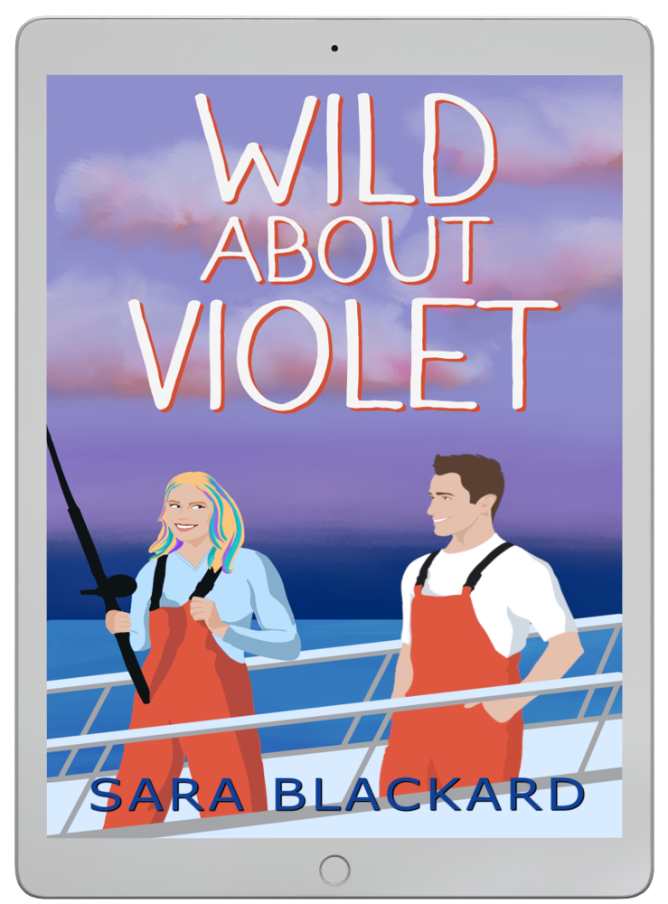 Book cover for Wild About Violet by Sara Blackard, clean romantic comedy ebook in Wild Hearts of Alaska