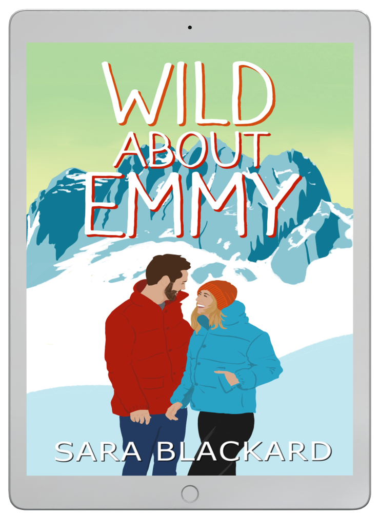 Book cover for Wild About Emmy by Sara Blackard, clean romantic comedy ebook in Wild Hearts of Alaska