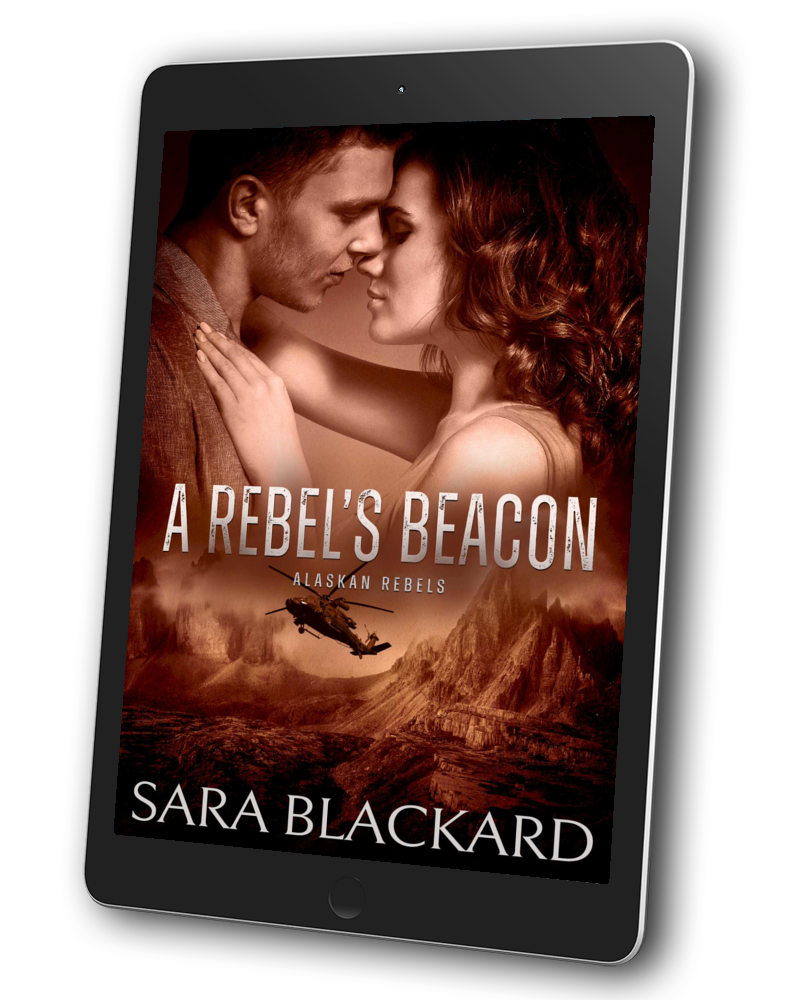 Book cover for A Rebel's Beacon by Sara Blackard, clean romantic suspense ebook in Alaskan Rebels